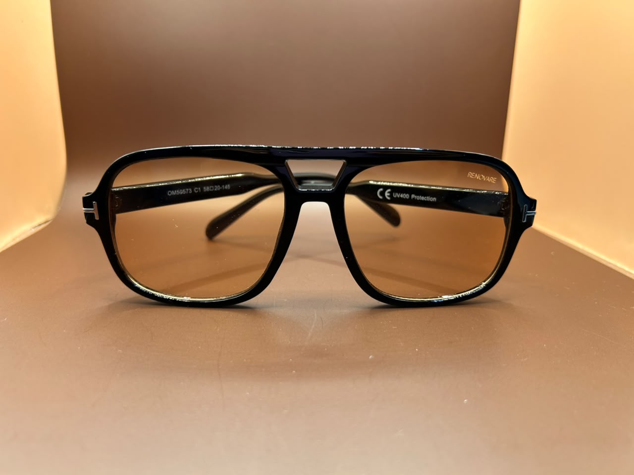 Foto adicional — Óculos de Sol Aviador Bold - Lentes Âmbar (Proteção UV400) Renovare