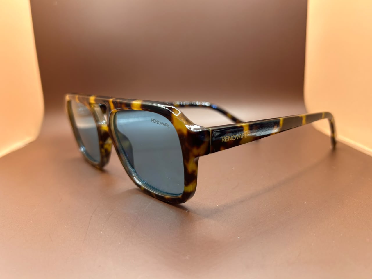 Foto adicional — Óculos de Sol Aviador Tartaruga - Armação Estilo Tortoise com Lentes Escuras Renovare
